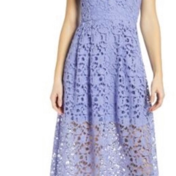 ASTR the Label Lavender Lace Midi Dress MEDIUM - Picture 1 of 14